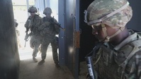 1st Infantry Division Executes Close-Quarters Combat Training at Novo Selo Training Area, Bulgaria (B-Roll)