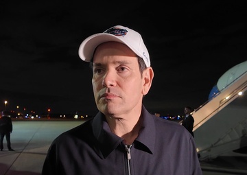 Secretary Rubio delivers remarks to the press