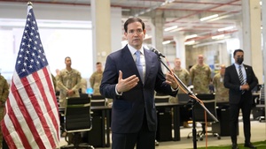 Secretary Rubio after tour of Civil-Military Coordination Center