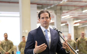 Secretary Rubio after tour of Civil-Military Coordination Center