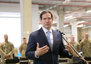 Secretary Rubio after tour of Civil-Military Coordination Center