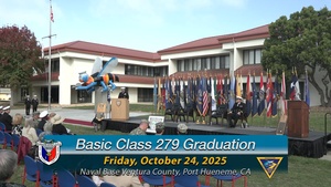 Naval Civil Engineer Corps Officers School Basic Class 279 Graduation Ceremony