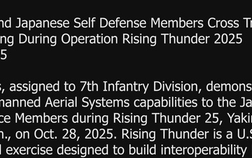 U.S. Army and Japanese Self Defense Members Cross Train on C-UAS Training During Operation Rising Thunder 2025