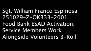 California National Guard Service Members Work Alongside Volunteers During ESAD Food Bank Support