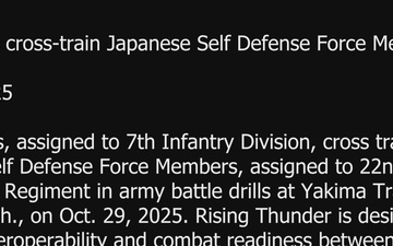 7ID Soldiers cross-train Japanese Self Defense Force Members in battle drills