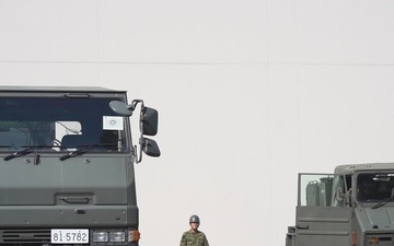 U.S. Marines and JGSDF members participate in simulated CBRN casualty care during exercise Active Shield 26