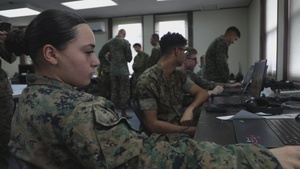 MCAS Iwakuni Marines and JGSDF members use virtual battlespace simulator