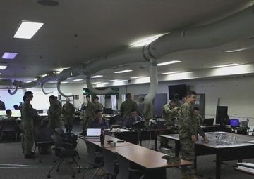 Iwakuni Marines and JGSDF run base defense operations center for Active Shield 26