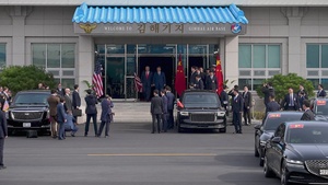 U.S. President Donald Trump Departs South Korea