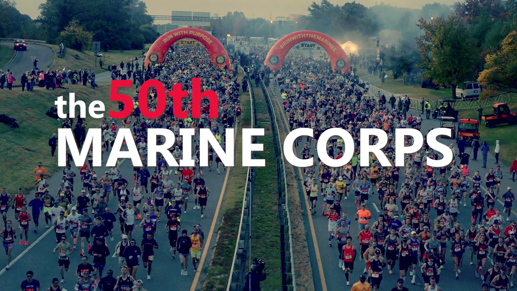 U.S. Marines, volunteers, and runners take part in the 50th Marine Corps Marathon in Washington, D.C., Oct.26, 2025. The 2025 “People’s Marathon” featured the hallmark esprit de corps, perseverance, and community spirit the race is known for. Tens of thousands of runners converged on D.C., Maryland, and Virginia to not only show support for the Marine Corps and their country, but also for the unique experience of running this iconic course alongside Marines. (U.S. Marine Corps video by Cpl. Joshua Munsen)