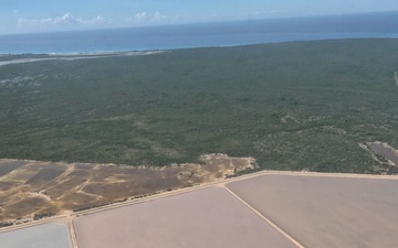 Coast Guard Air Station Miami airplane crew overflies The Bahamas following Hurricane Melissa