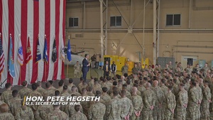 SECWAR and POTUS visit troops in Japan