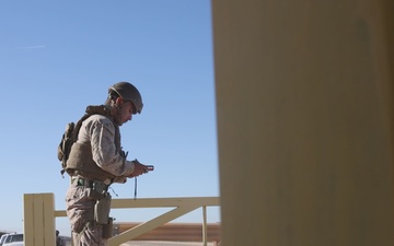 Bridge recon preps for barrier reinforcement (B-Roll)