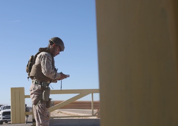 Bridge recon preps for barrier reinforcement (B-Roll)
