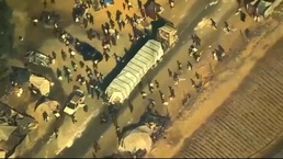 US Drone Observes Aid Truck Looted by Hamas in Gaza