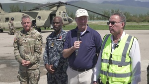 Joint Task Force-Bravo arrival to Kingston, Jamaica