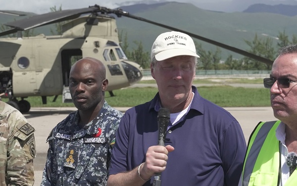 Joint Task Force-Bravo arrival to Kingston, Jamaica