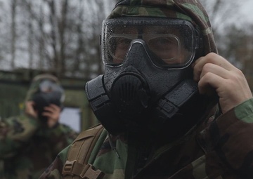 U.S. Marine Corps decontamination teams receive CBRN training