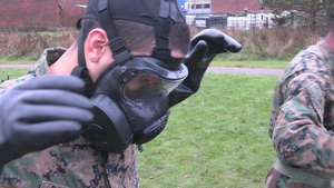 CLB-6 Marines and Sailors receive CBRN Training