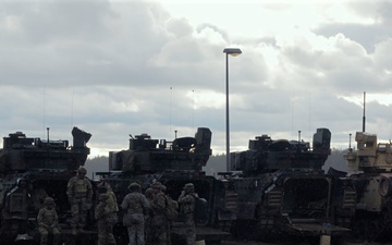 3rd Battalion, 8th Cavalry Regiment Bradley live fire
