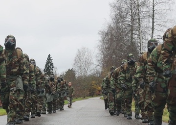 U.S. Marine Corps decontamination teams receive CBRN training