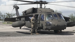 U.S. Black Hawks delivering Food Assistance to St. Elizabeth Parish