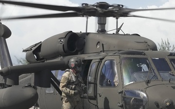 U.S. Black Hawks delivering Food Assistance to St. Elizabeth Parish