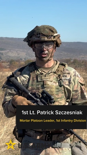 1st Infantry Division Conducts Mortar Training at Novo Selo Training Area, Bulgaria