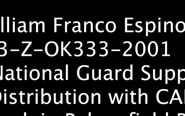 California National Guard Service Members Help Distribute Food Kits In Support of CAPK In Bakersfield, Calif.