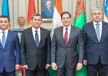 Secretary Rubio delivers remarks at the C5+1 welcome reception