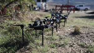 B-Roll: Live-Fire Massed Drone Kinetic Strike
