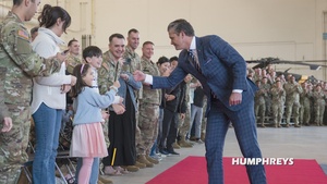 U.S. SECWAR visits Republic of Korea, meets with troops