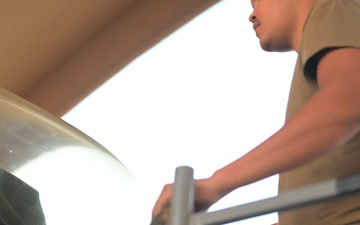 555th EFGS conducts F-16 night launch during Operation HIGHMAST (B-Roll)