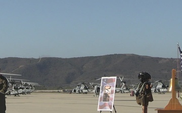 HMLA-369 holds ceremony for Maj. Tyler R. Braconi