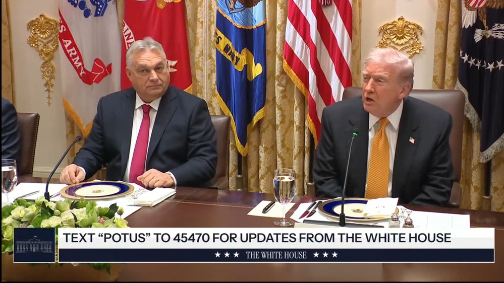 President Trump Participates in a Bilateral Lunch with the Prime Minister of Hungary