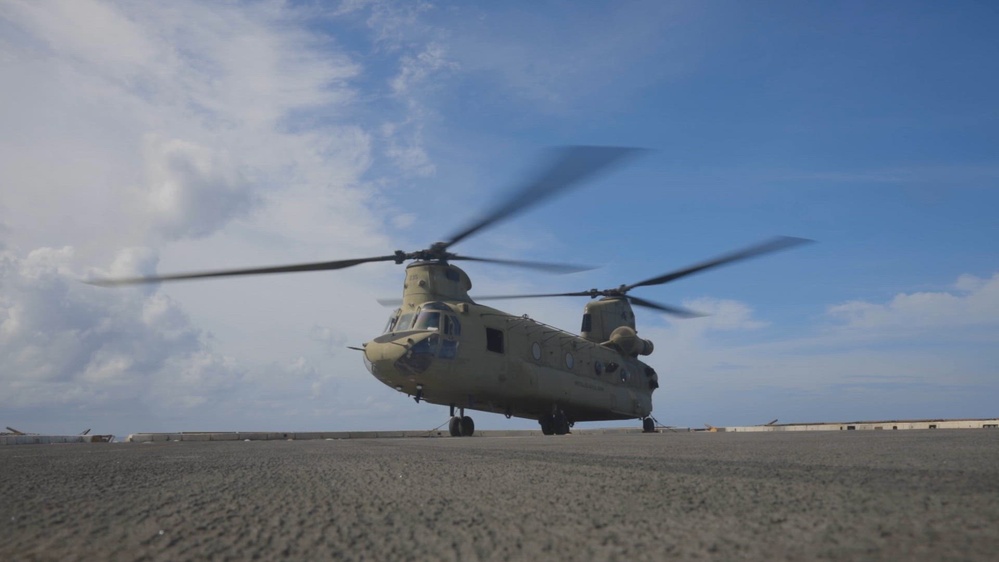 22nd MEU(SOC) | CH-47 Refueling Aboard the USS San Antonio