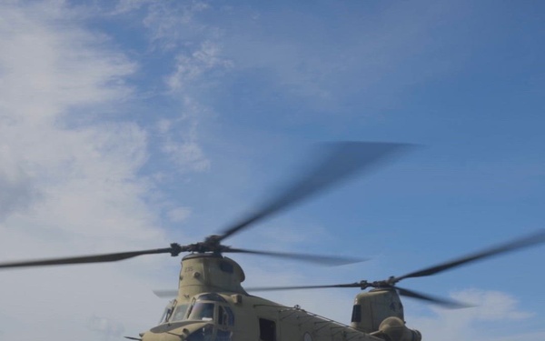 22nd MEU(SOC) | CH-47 Refueling Aboard the USS San Antonio