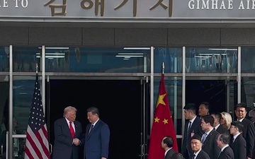 U.S. President Donald Trump Departs South Korea