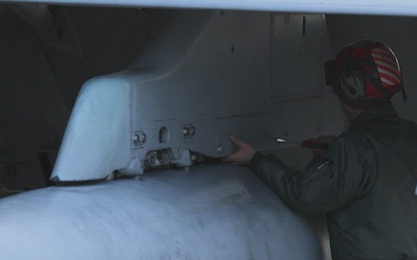 U.S. Marines conduct flight operations at Kunsan Air Base