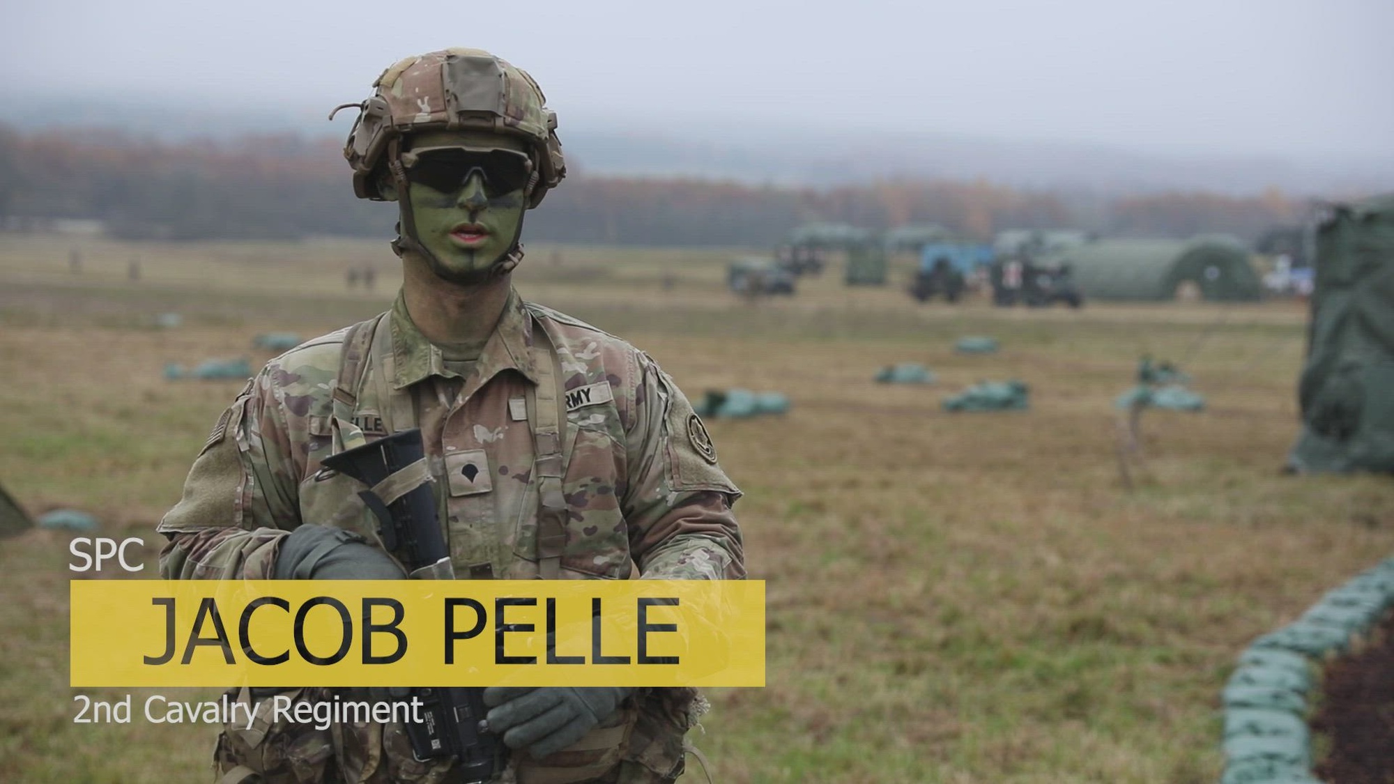 U.S. Army Soldiers assigned to the 2nd Cavalry Regiment, conduct train-up for the upcoming Expert Soldier, Infantryman, and Field Medical Badge's (E3B) testing at Grafenwöhr Training Area, Germany Nov. 3 to 21, 2025. E3B consists of various physical and mental tasks such as the expert fitness assessment, day and night land navigation, weapons qualification, medical and patrol procedures and culminating with a 12-mile ruck march. Soldiers will test their tactical proficiency, communication and overall cohesion. (U.S. Army video by Spc. Josefina Garcia)