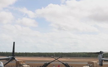 MRF-D 25.3: U.S. Marines participate in MAGTF group photo and coining ceremony