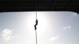 22nd MEU(SOC) | BLT Fast Rope Sustainment Training on USS Iwo Jima