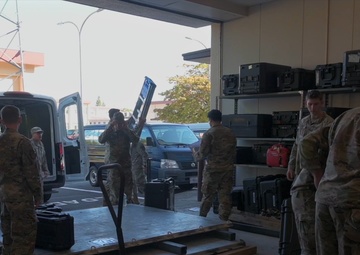 374 CS Communication Fly Away Course b-roll