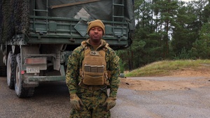 U.S. FASTEUR Marine discusses leading exercises with Latvian allies