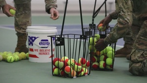 Service Members help with Special Olympics program