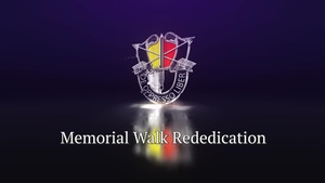 3rd Special Forces Group (Airborne) Memorial Walk Rededication Ceremony (Full Video)