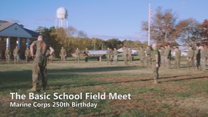 250th Marine Corps Birthday TBS field meet
