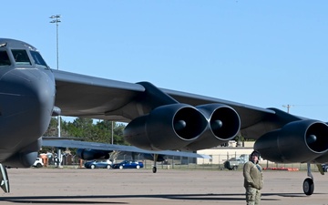 Minot, Barksdale B-52s depart Dyess as part of Global Thunder 26