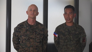 3d MEB CG, Philippine Army Battalion Commander Interview on Foreign Disaster Relief Operations