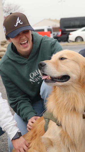 JTF - DC behavioral health team hosts emotional support dogs visit